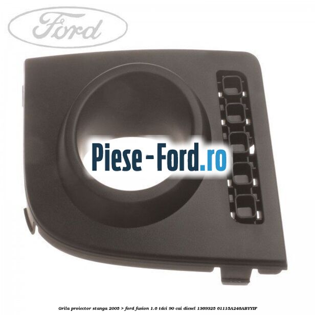 Grila proiector stanga Ford Fusion 1.6 TDCi 90 cai diesel